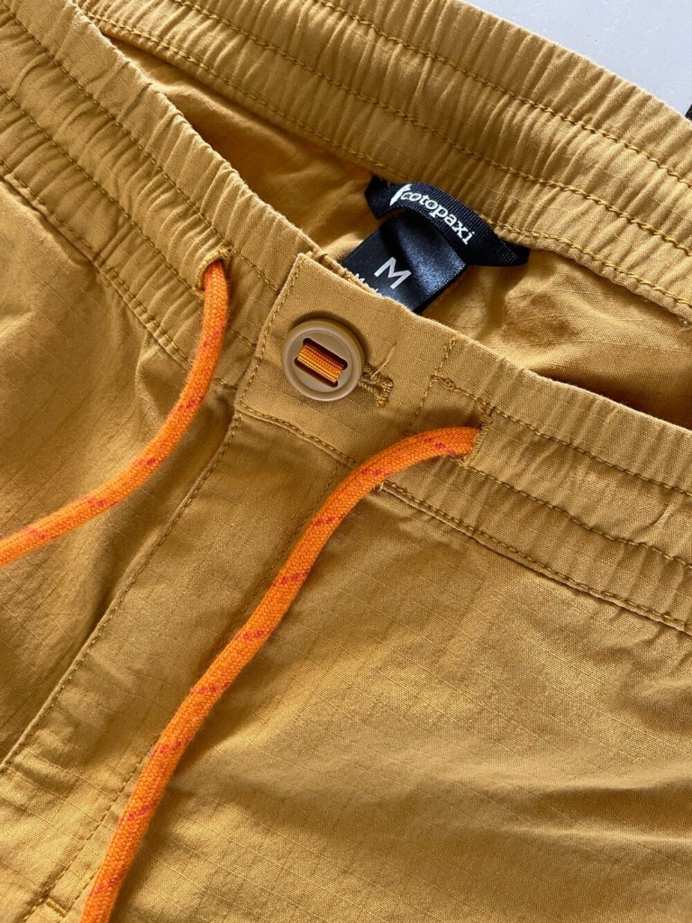 Cotopaxi Salto Ripstop Pants - Mens Medium, Yellow Outdoor Hiking Pant, Stretch - Picture 2 of 7